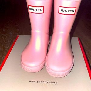 Toddler hunter boot pink size 6